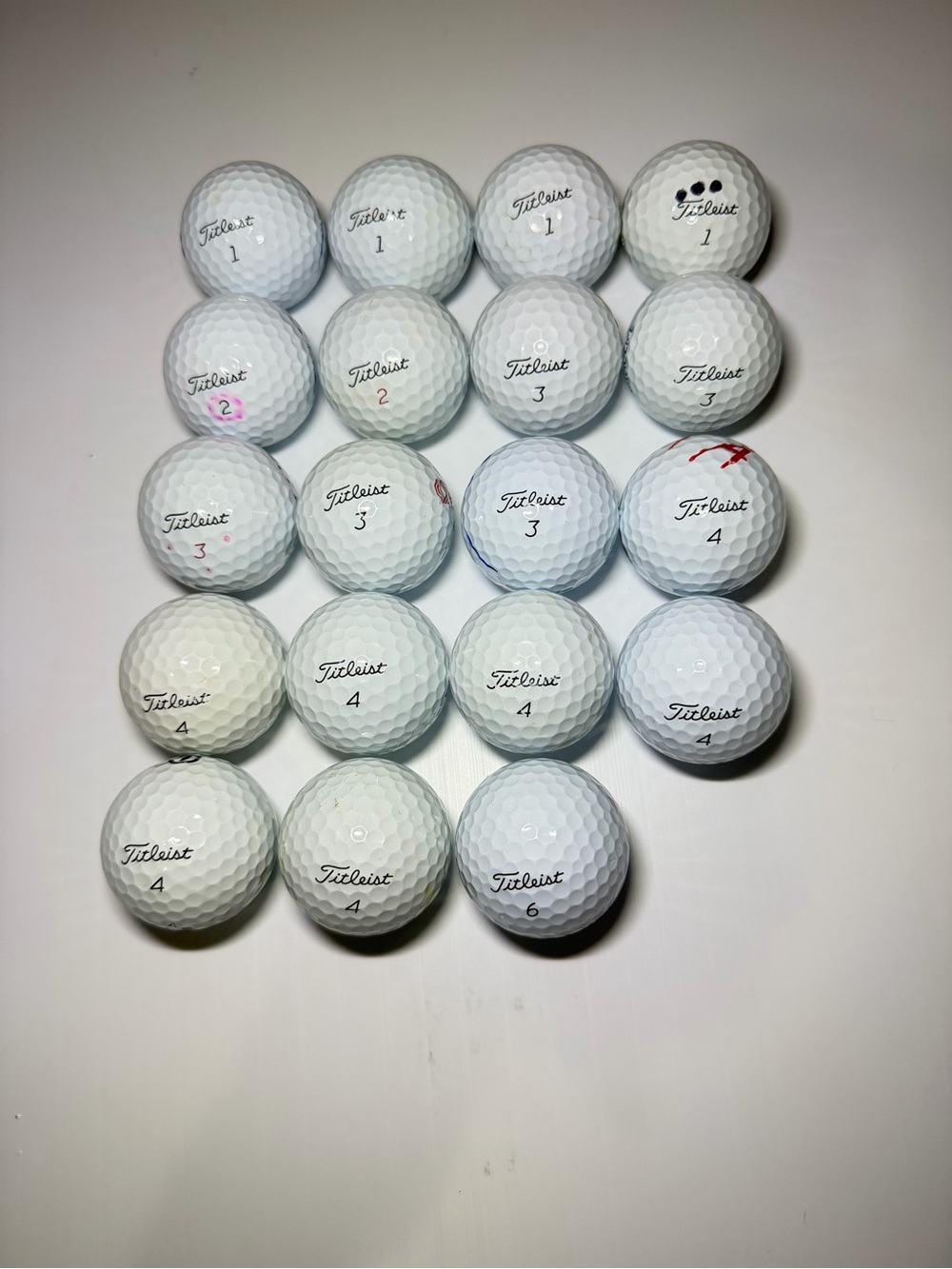(19) Titleist Prov1 - Hand Cleaned - Mint Condition